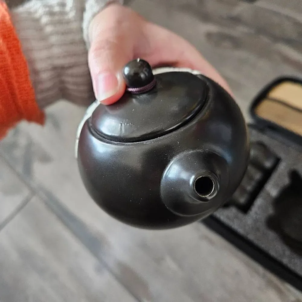 NWOT Kung Fu Clay Tea Set with Travel Case